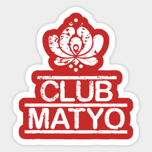 Club Matyo Grunge - White Sticker